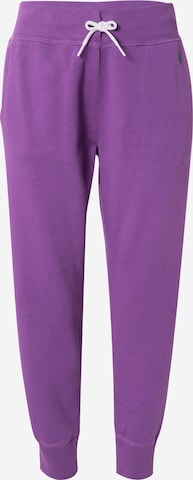 Pantaloni de la Polo Ralph Lauren pe mov: față