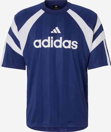 ADIDAS SPORTSWEARTehnička sportska majica 'TIRO' - plava boja: prednji dio