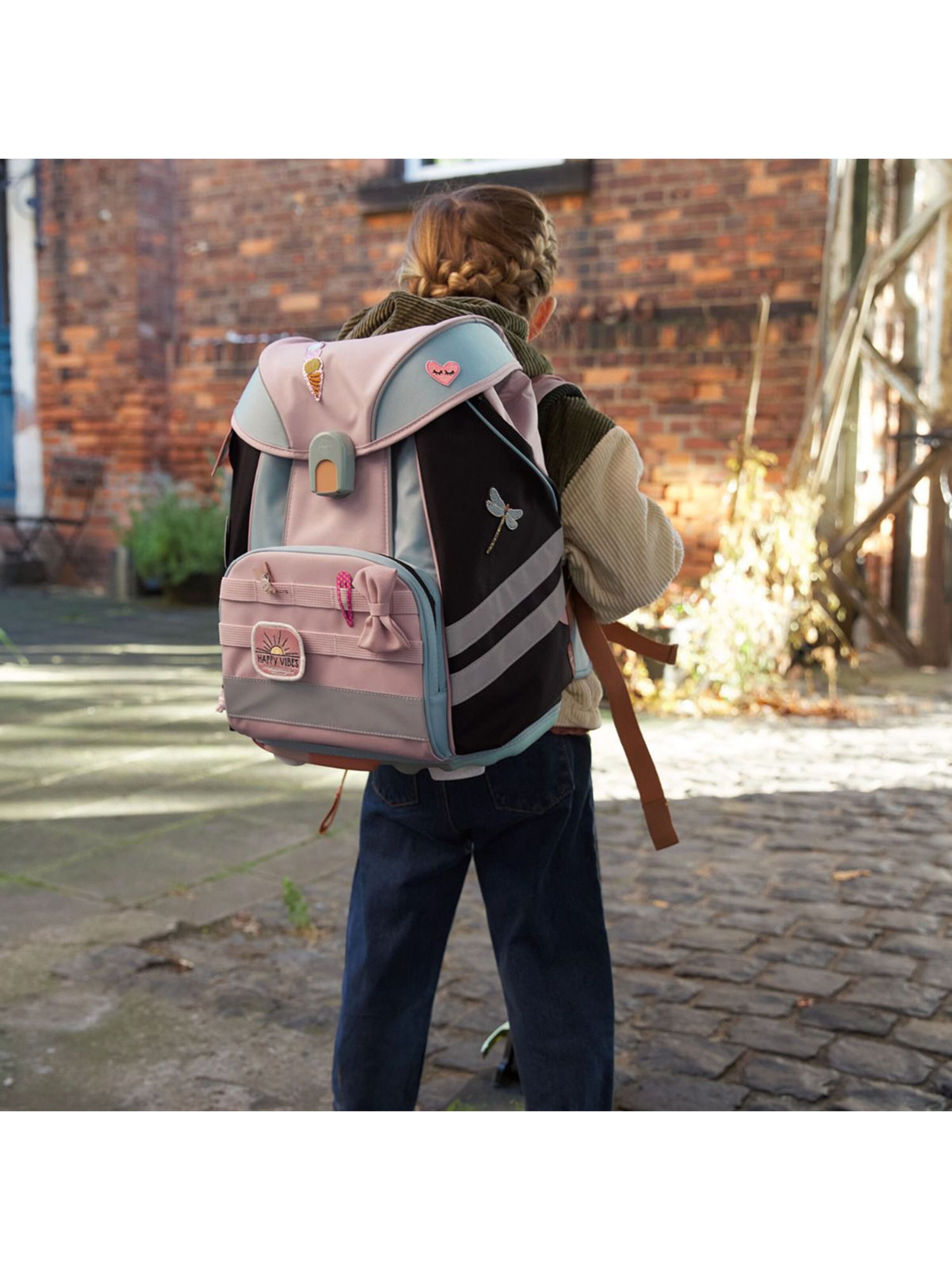 LÄSSIG Backpack 'Flexy Unique' in Pink