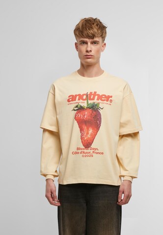 T-Shirt 'Blissful Days' Another Cotton Lab en beige