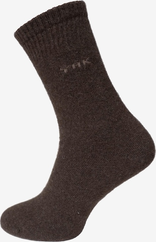 HomeOfSocks Socken 'HOS1006' in Braun: Vorderseite