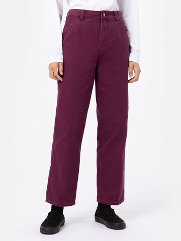 DICKIES Lużny krój Spodnie w kolorze fioletowy: przód