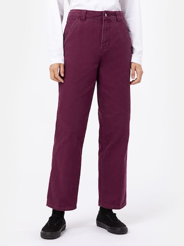 DICKIES - Loosefit Calças em roxo: frente