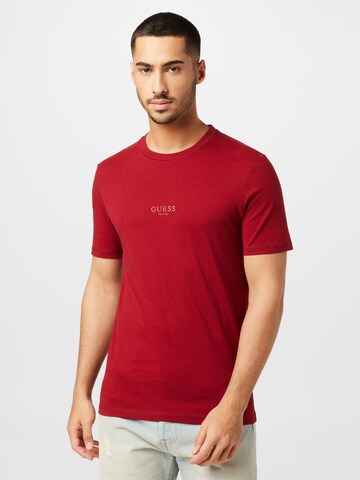 GUESS Shirt 'Aidy' in Rood: voorkant