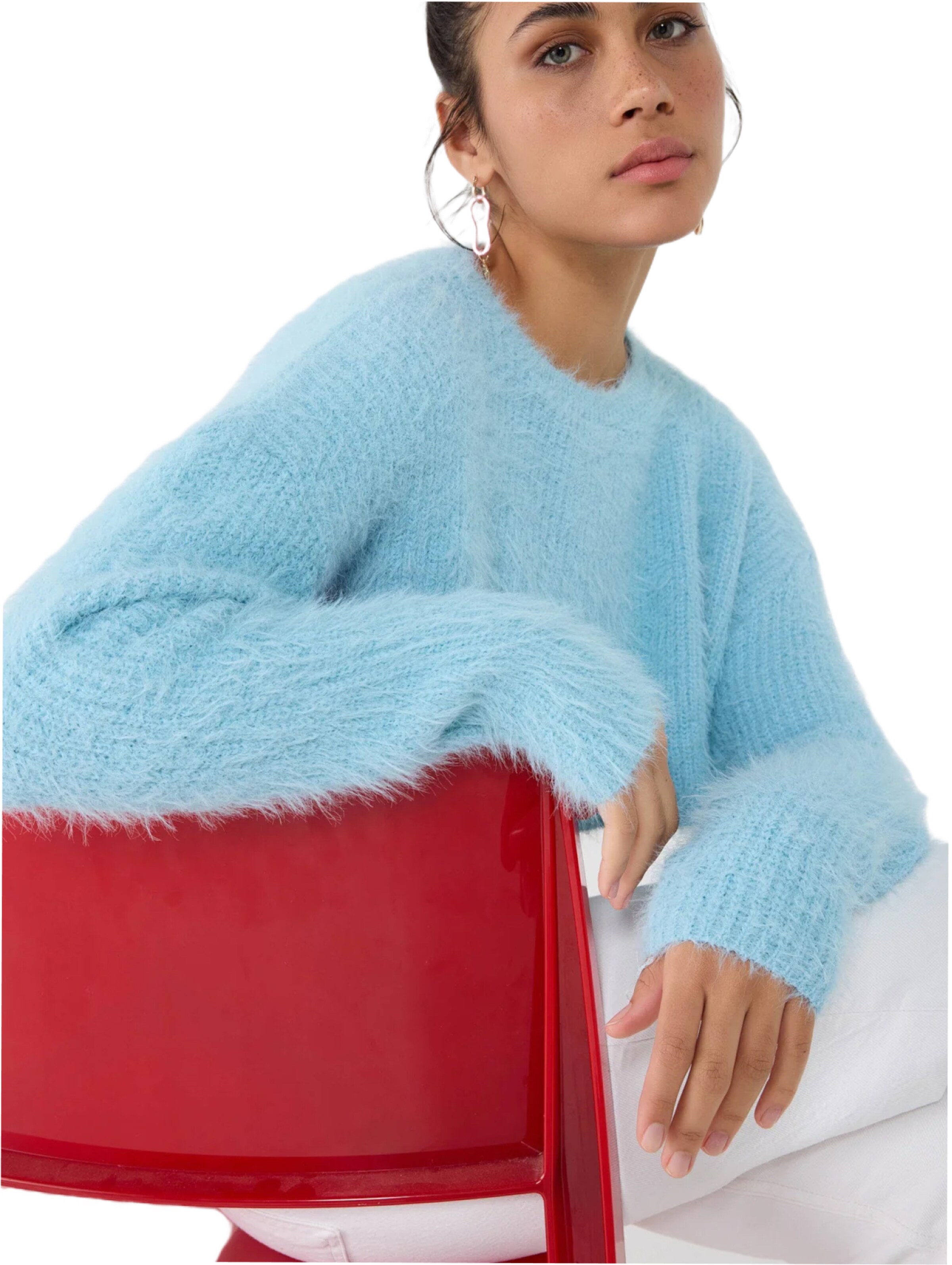 No Matter What Pullover in Blau