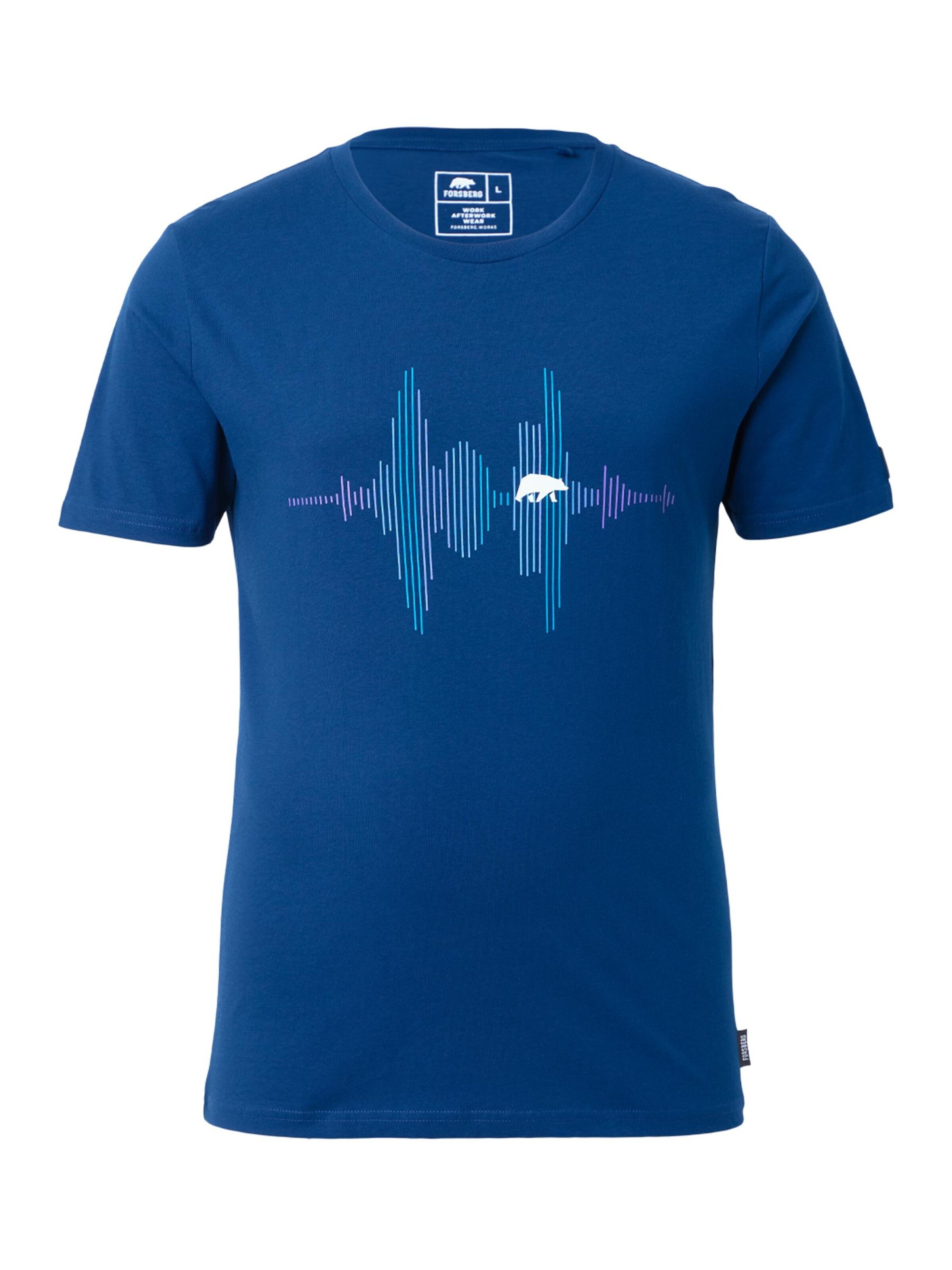 FORSBERG T-Shirt in Blau: Vorderseite