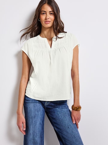 STREET ONE Bluza | bela barva: sprednja stran