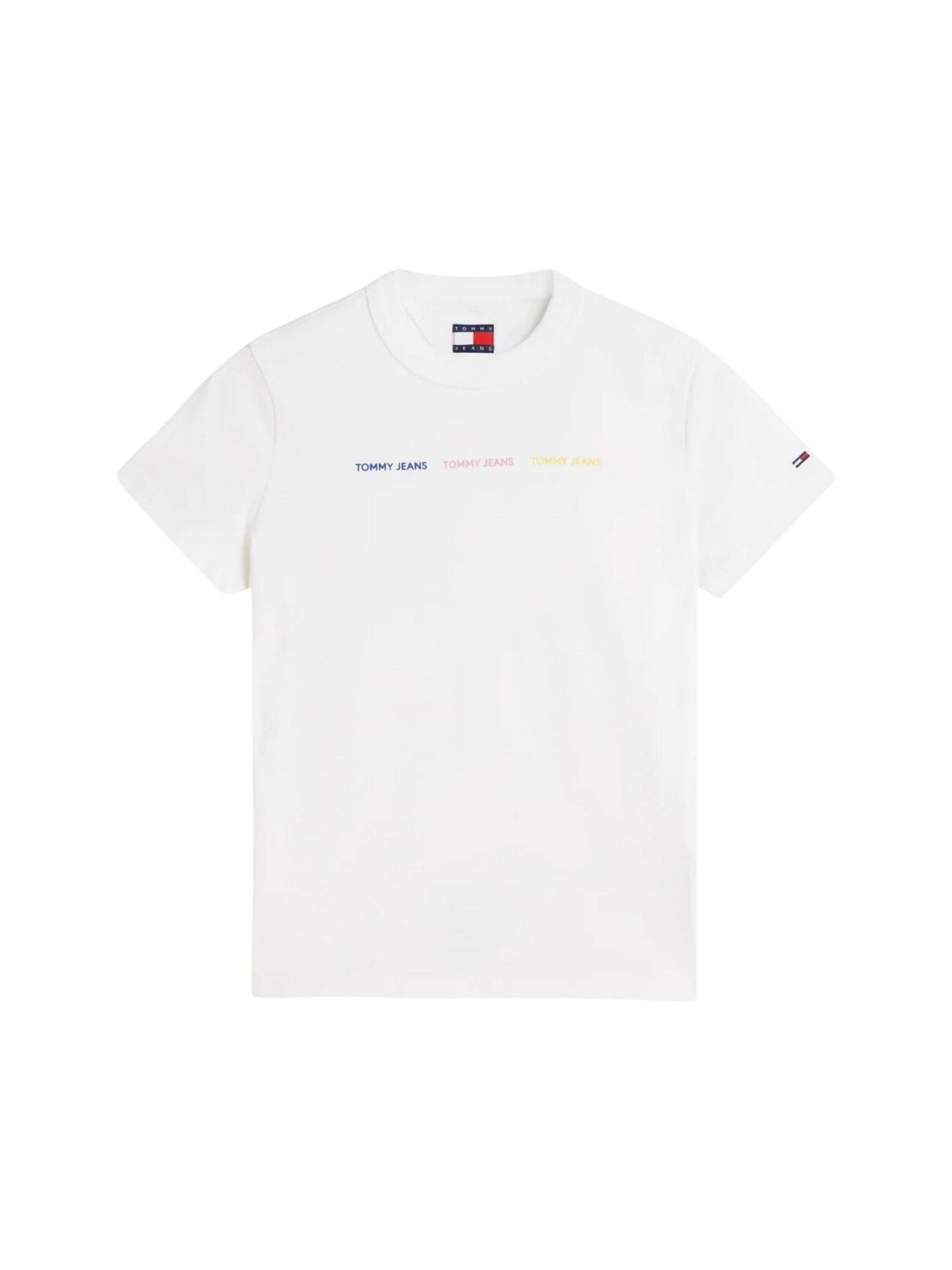 Maglietta 'DW0DW22905' di Tommy Jeans in bianco: frontale