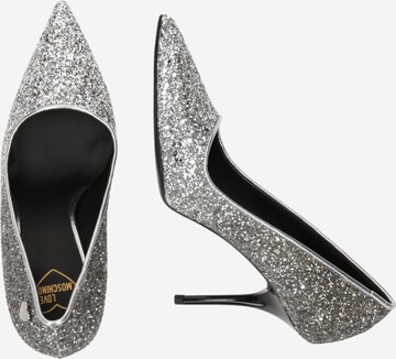 Love Moschino - Zapatos con plataforma 'BLING BLING' en plata