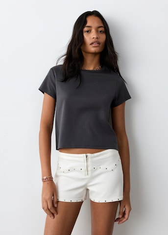 MANGO TEEN Regular Pants 'Brooke' in White