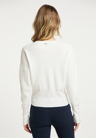 DreiMaster Klassik Knit Cardigan in White