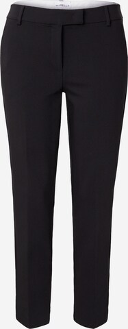 Marella Slim fit Chino trousers 'PIRRO' in Black: front