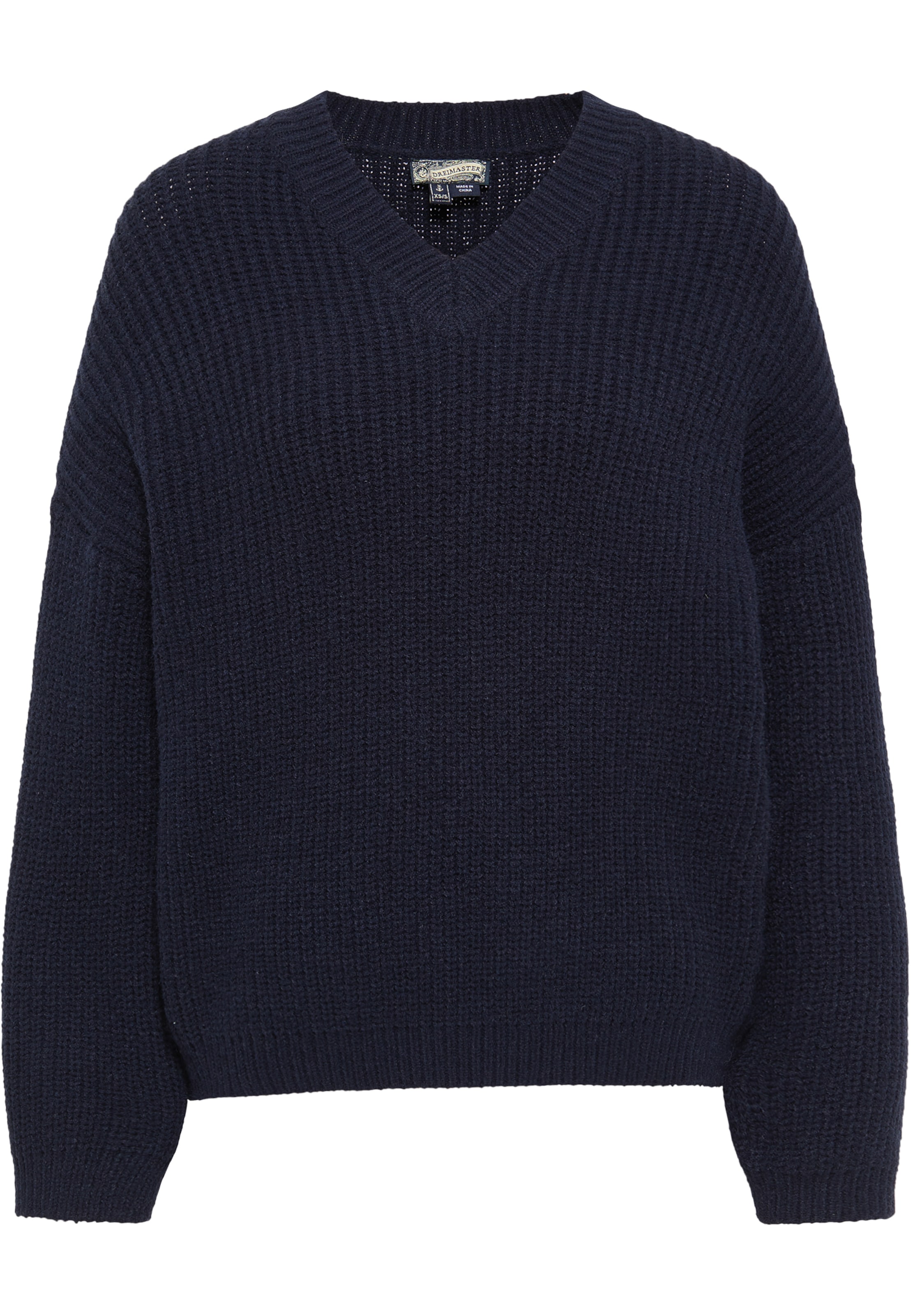 DreiMaster Vintage Pulover | črna barva: sprednja stran