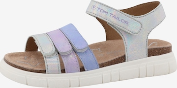 TOM TAILOR Sandale in Silber: Vorderseite