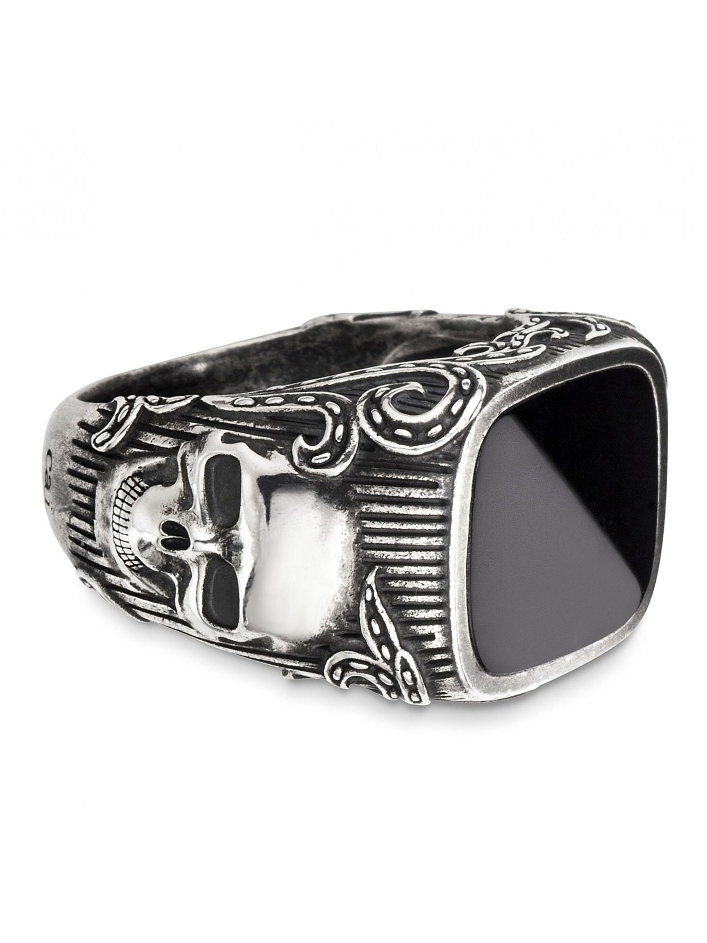 caï Ring in Silver: front