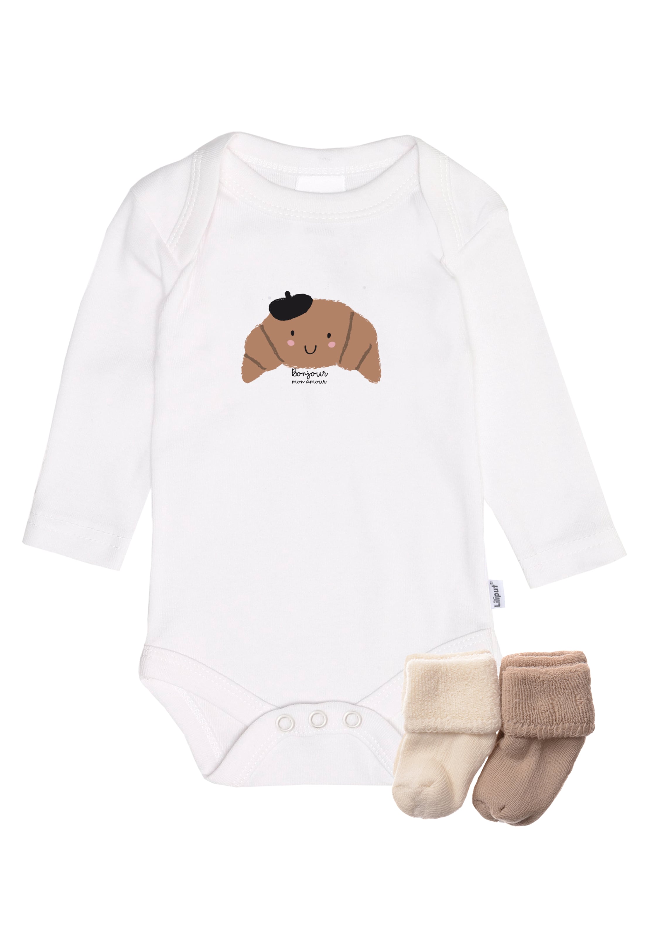 LILIPUT Underwear Set 'Croissant' in White: front