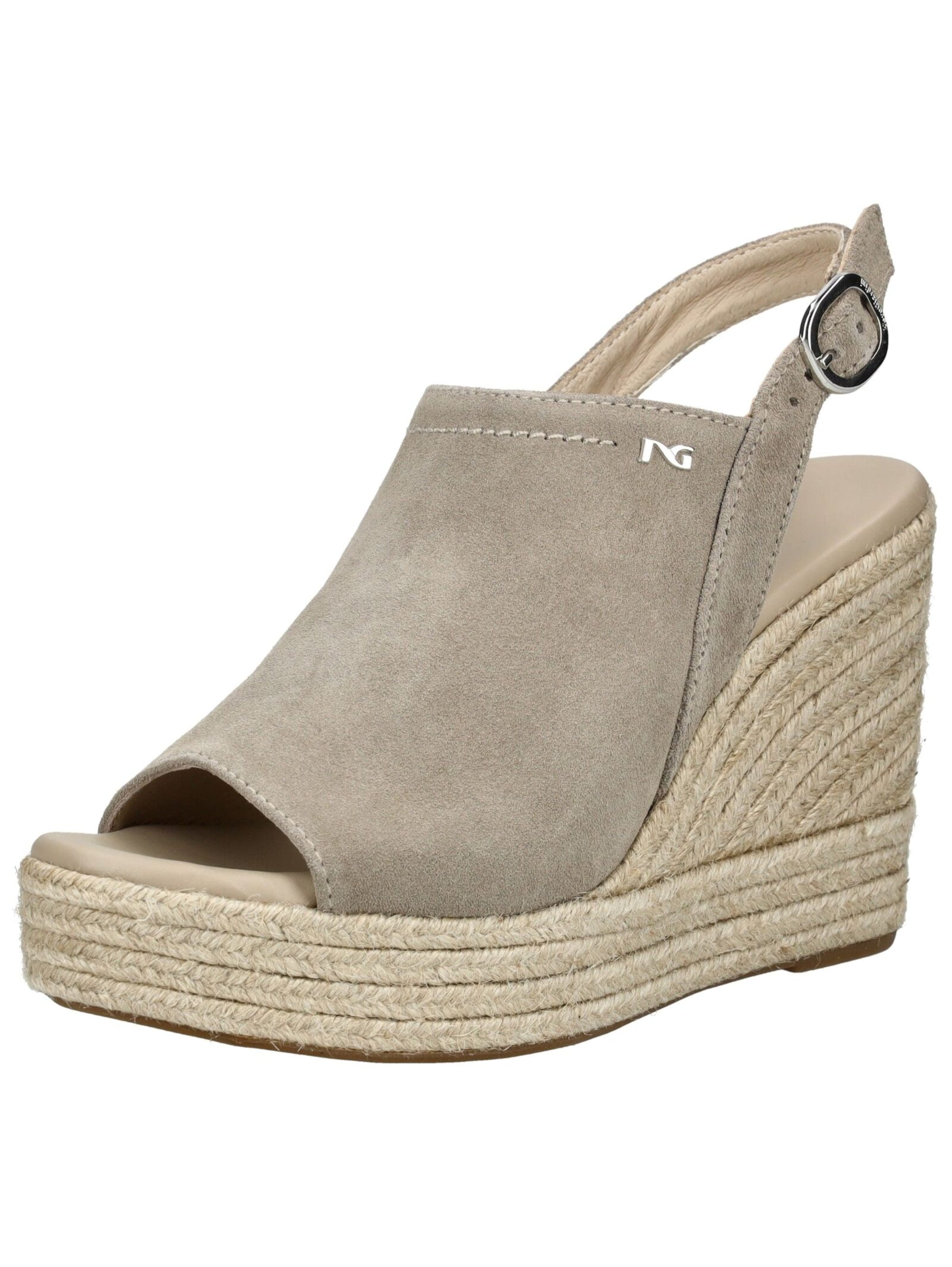 Sandales Nero Giardini en beige : devant