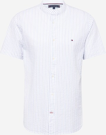 TOMMY HILFIGER Regular fit Button Up Shirt 'Seersucker' in Blue: front