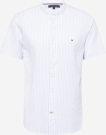 Coupe regular Chemise 'Seersucker' TOMMY HILFIGER en bleu : devant