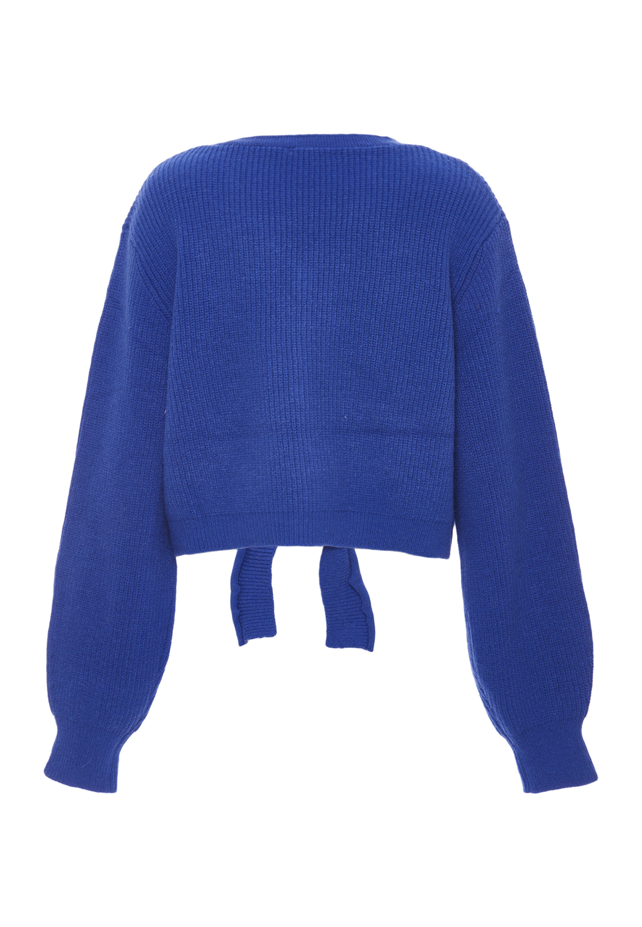 NAEMI - Casaco de malha em azul