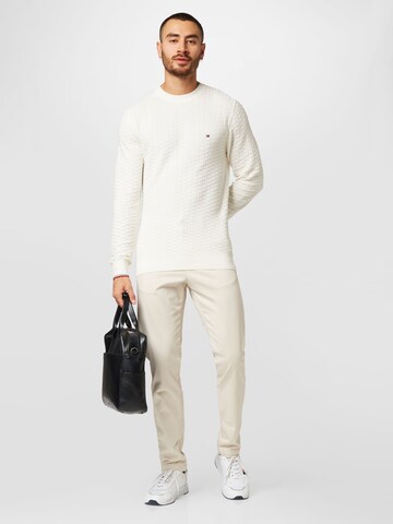 TOMMY HILFIGER Pullover in Weiß
