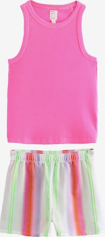 rožinė Next Pižama su šortais: priekis