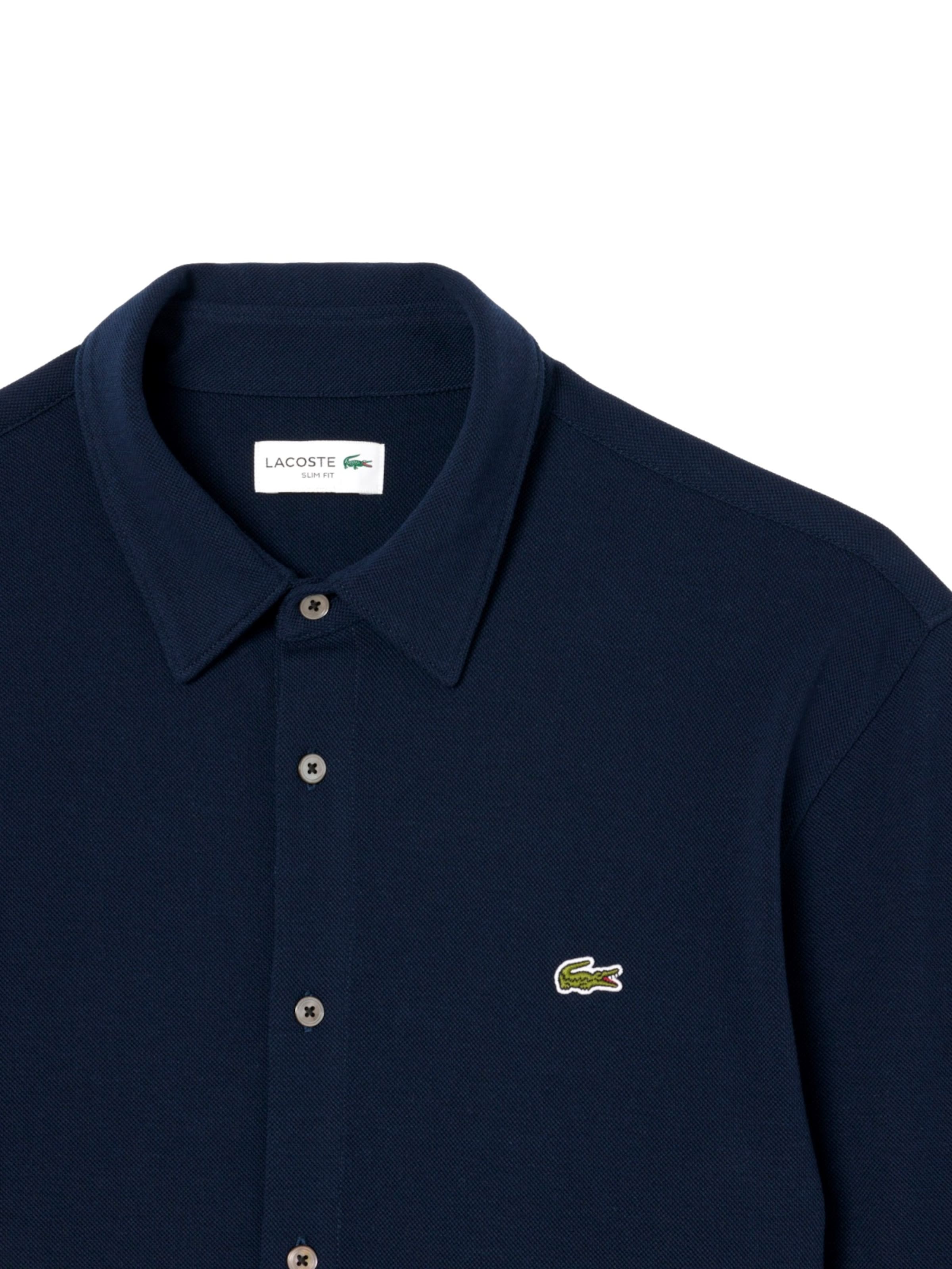 LACOSTE Slim fit Overhemd in Blauw