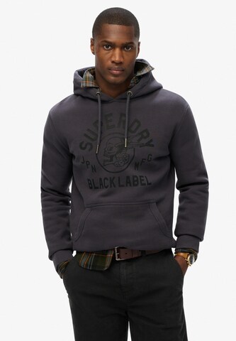 Sweat-shirt 'Black' Superdry en gris : devant