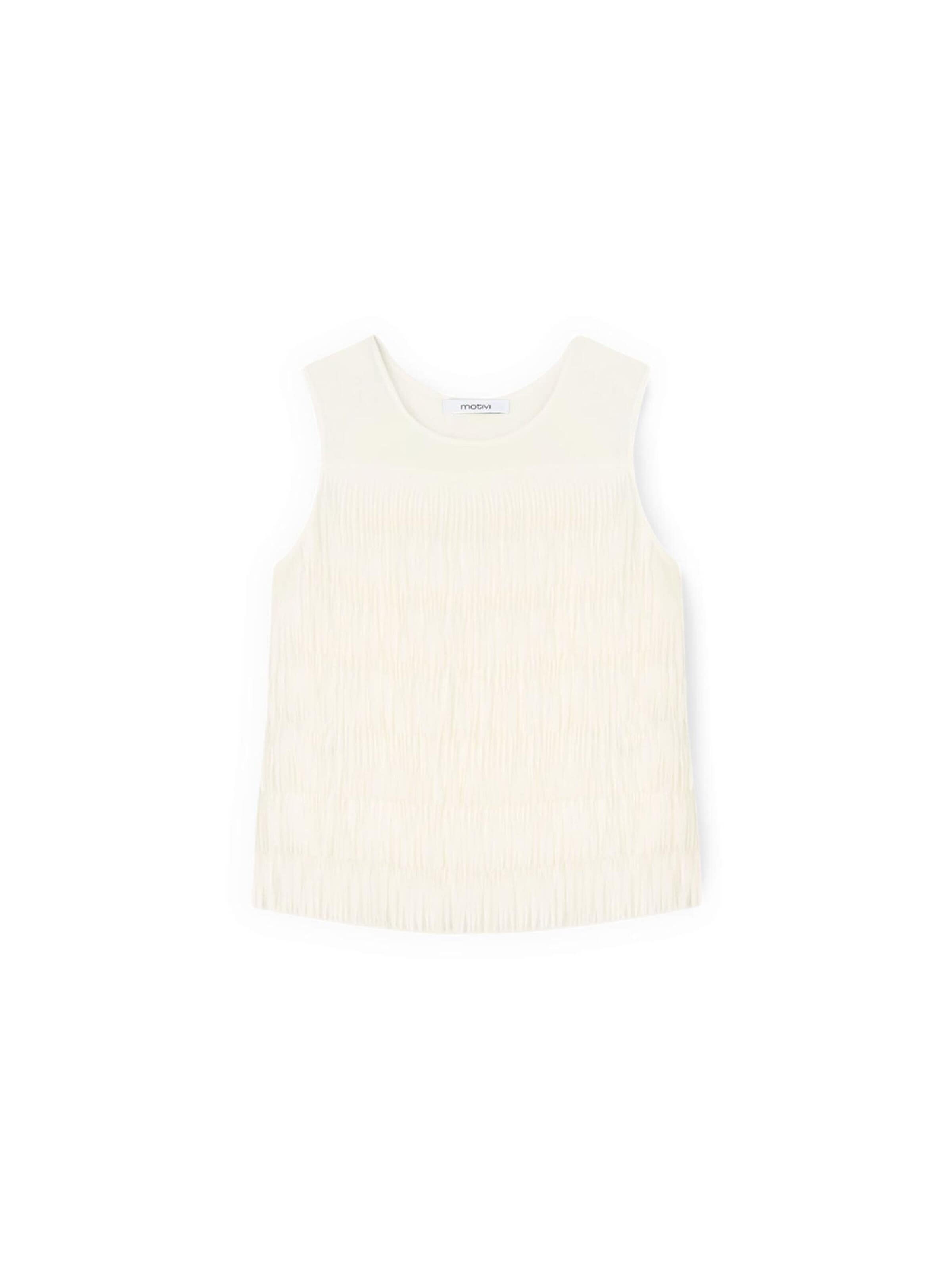 MOTIVI Blouse in Wit: voorkant