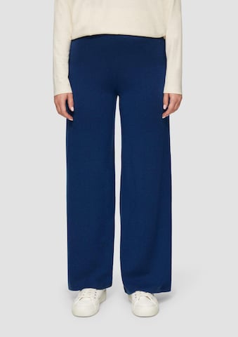 s.Oliver Wide Leg Hose in Blau: Vorderseite