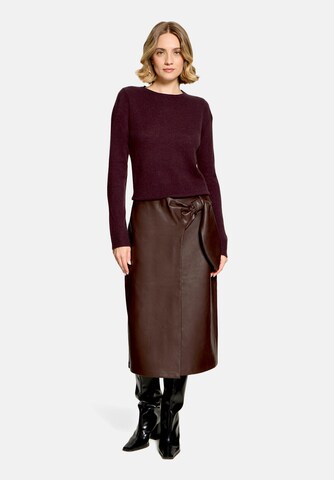 Cartoon Pullover in Braun