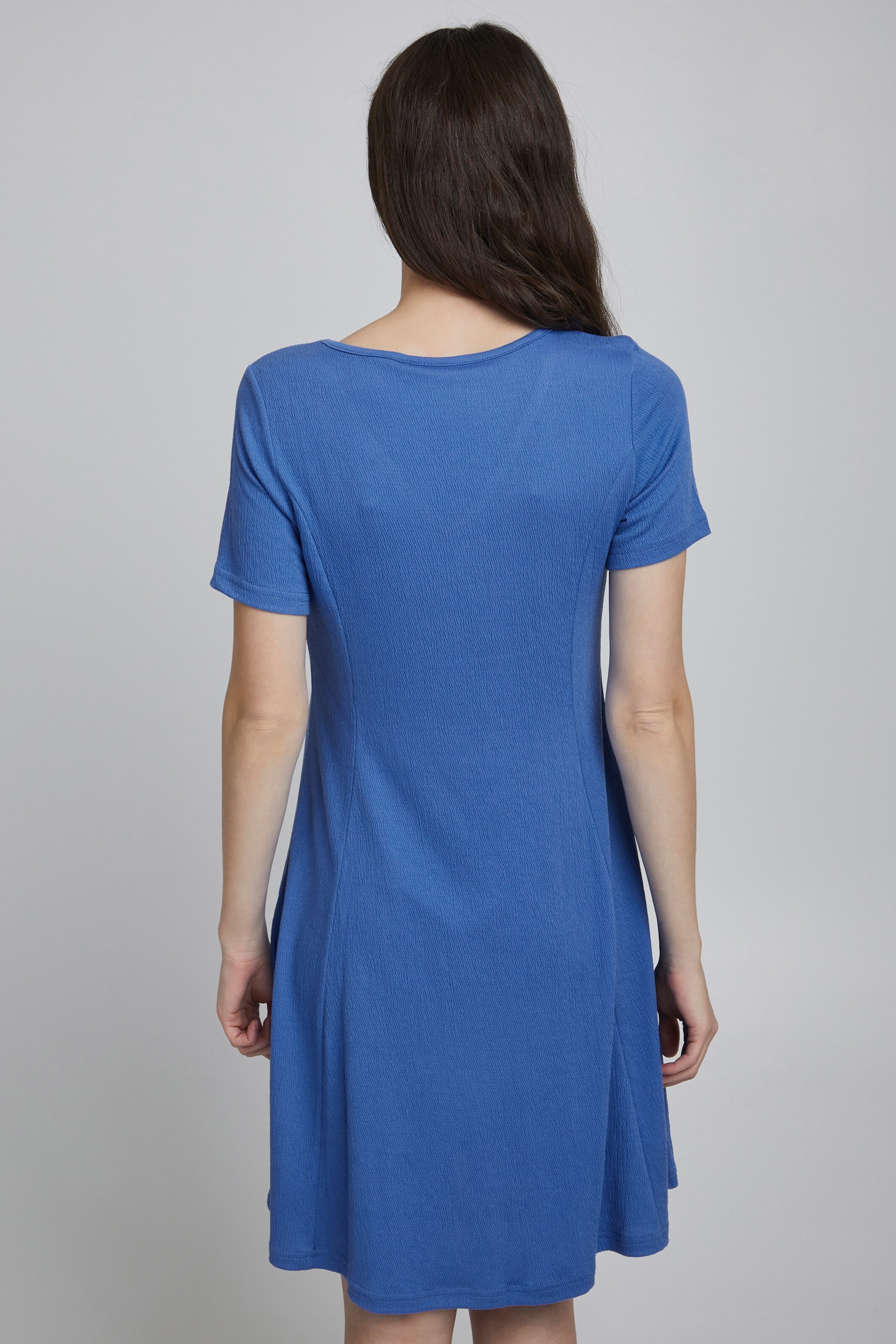 Frauen Große Größen Fransa Jerseykleid FRFEMELVA in Blau - VD80189 Frauen Große Größen Fransa Jerseykleid FRFEMELVA in Blau - VD80189