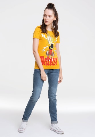 LOGOSHIRT Shirt 'Asterix der Gallier' in Geel