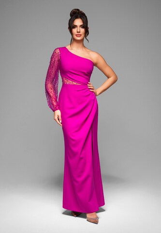 Ombre Evening dress in Pink: front