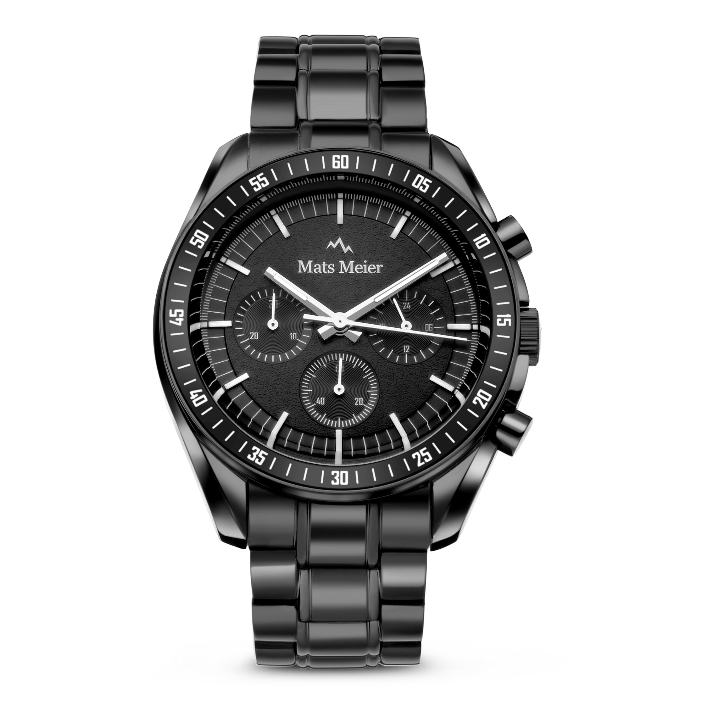 Mats Meier Analog Watch in Black: front