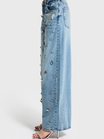 IT'S BASIC Baggy Jeans 'MEGA BAGGY LOW RISE JEANS (Lenght 28)' in Blue