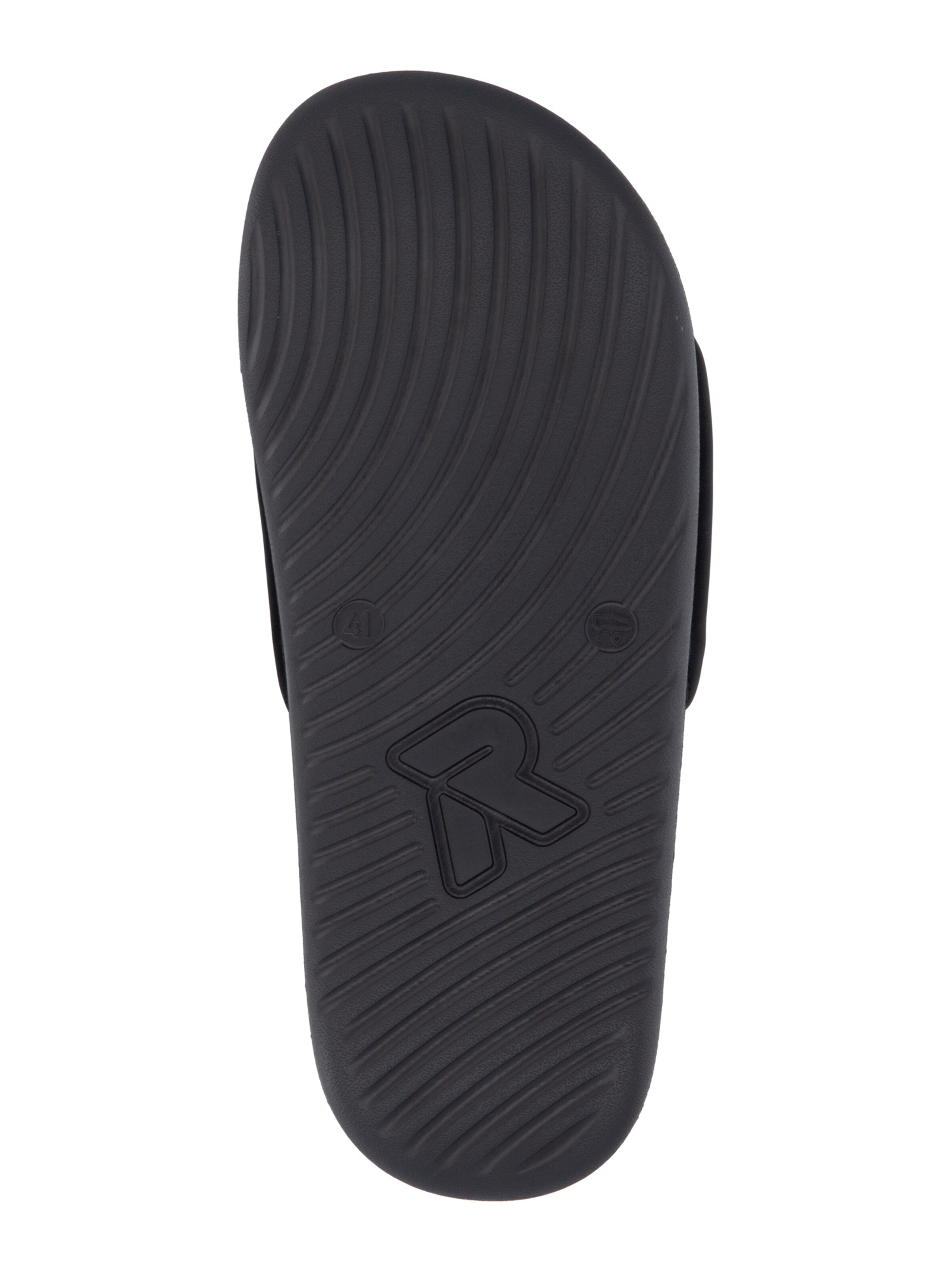 juoda Rieker Šlepetės