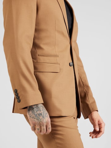 Coupe slim Costume 'NEIL' SELECTED HOMME en beige