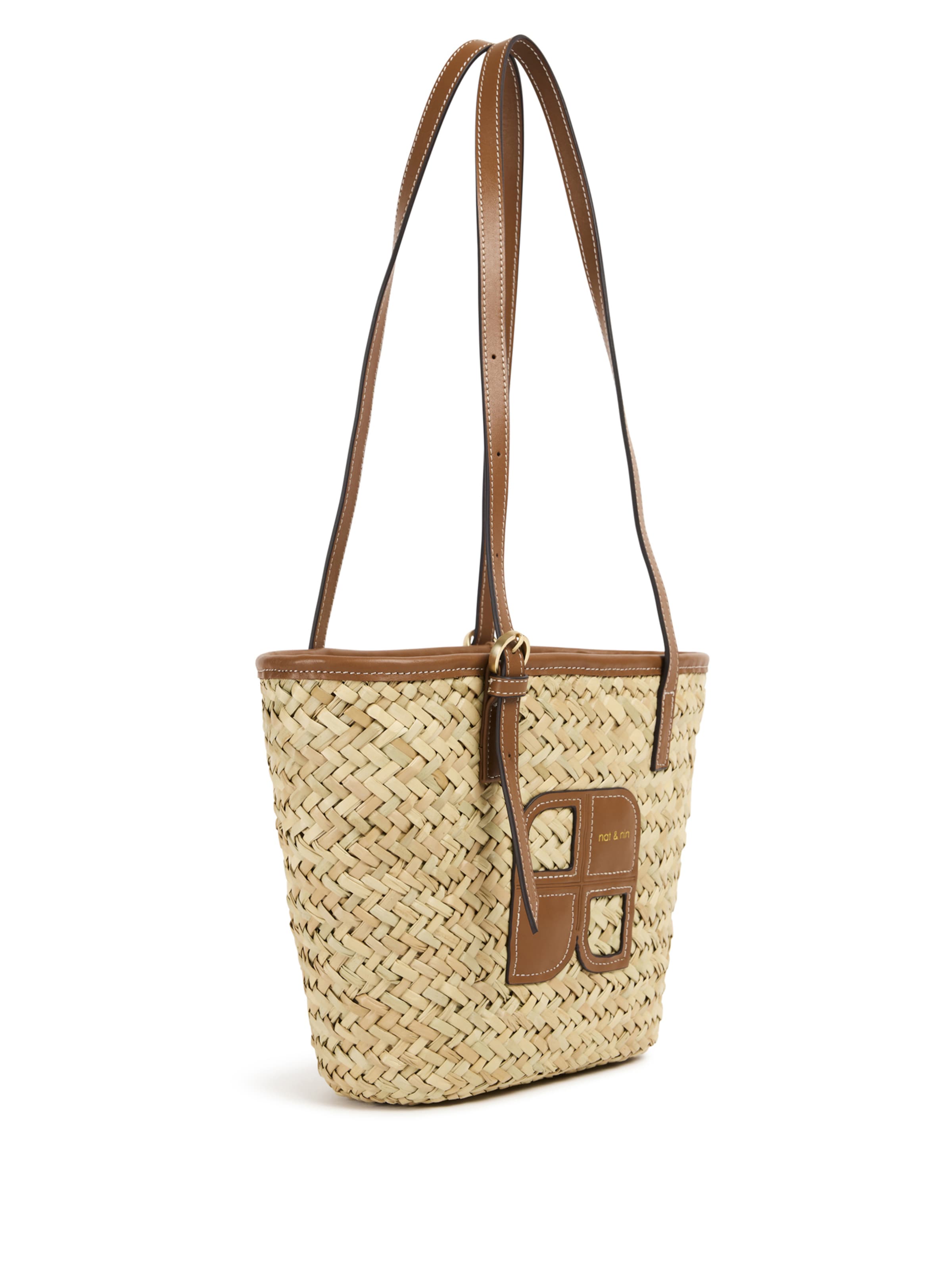 Nat&Nin Schoudertas 'Rafael' in Beige