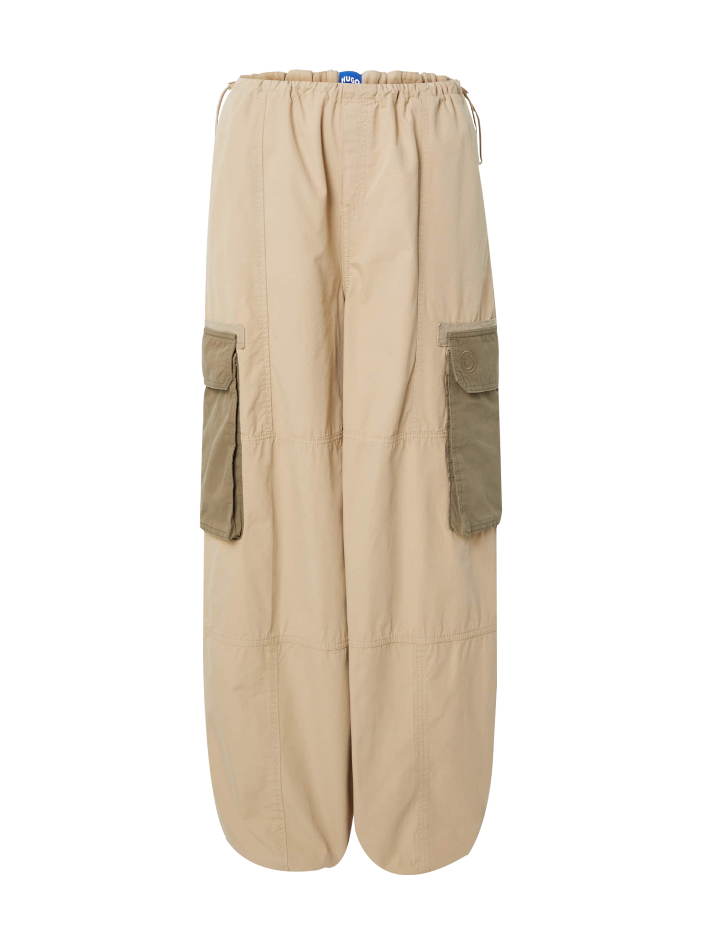 Regular Pantalon cargo 'Hafison' HUGO en beige : devant