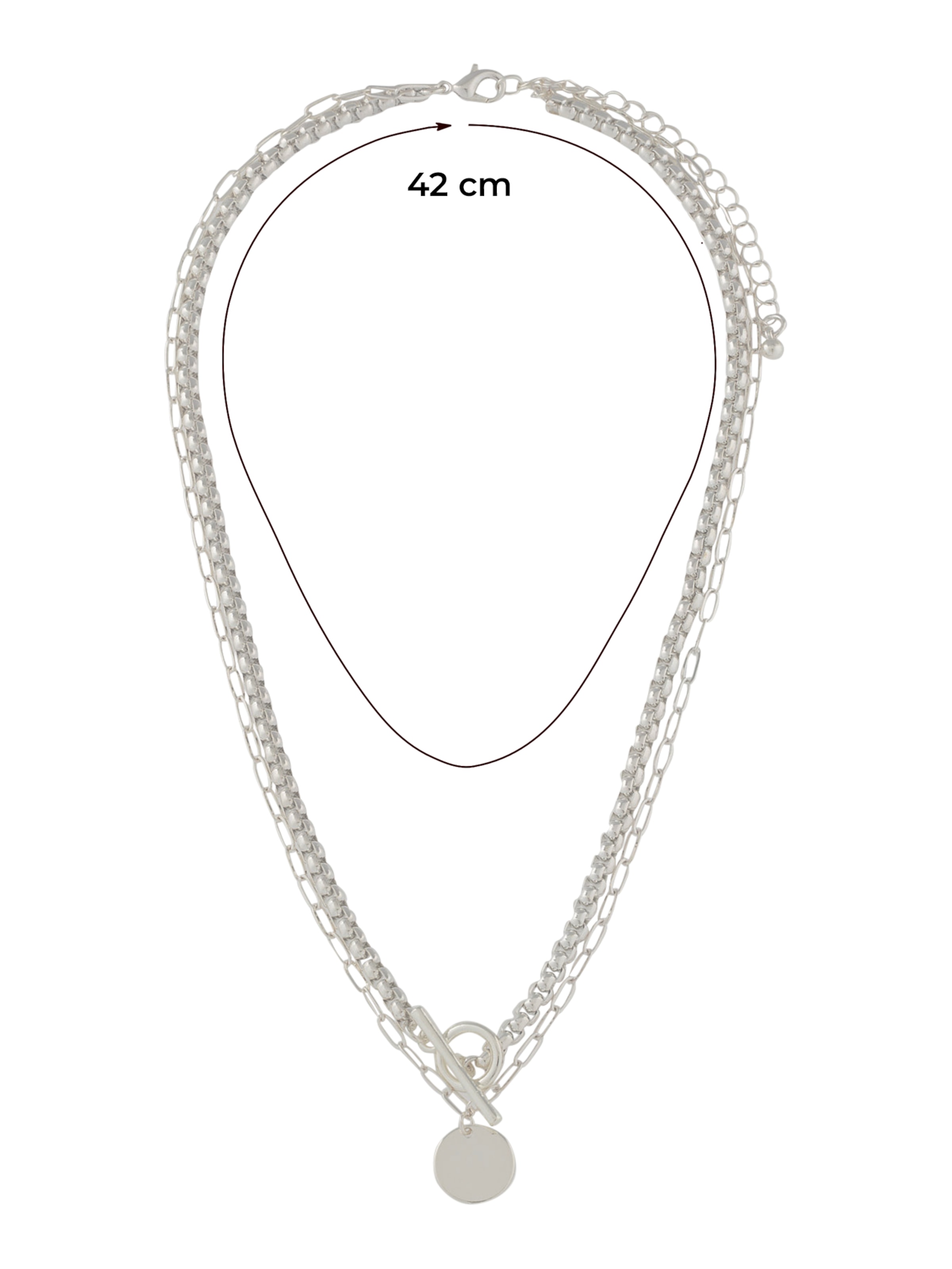 ABOUT YOU Řetízek 'Lucia' – stříbrná