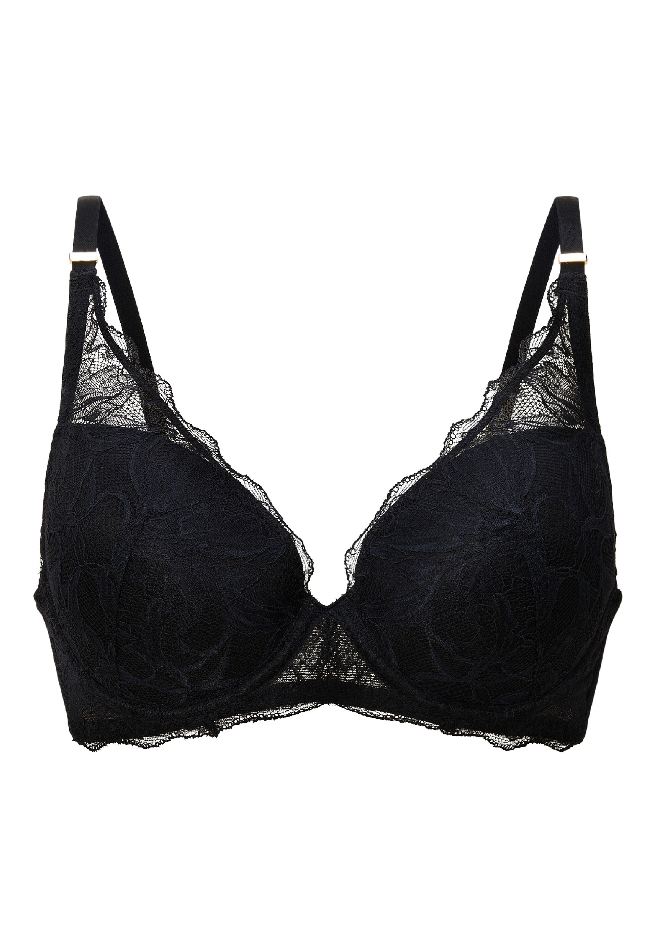 Triangle Soutien-gorge LingaDore en noir : devant