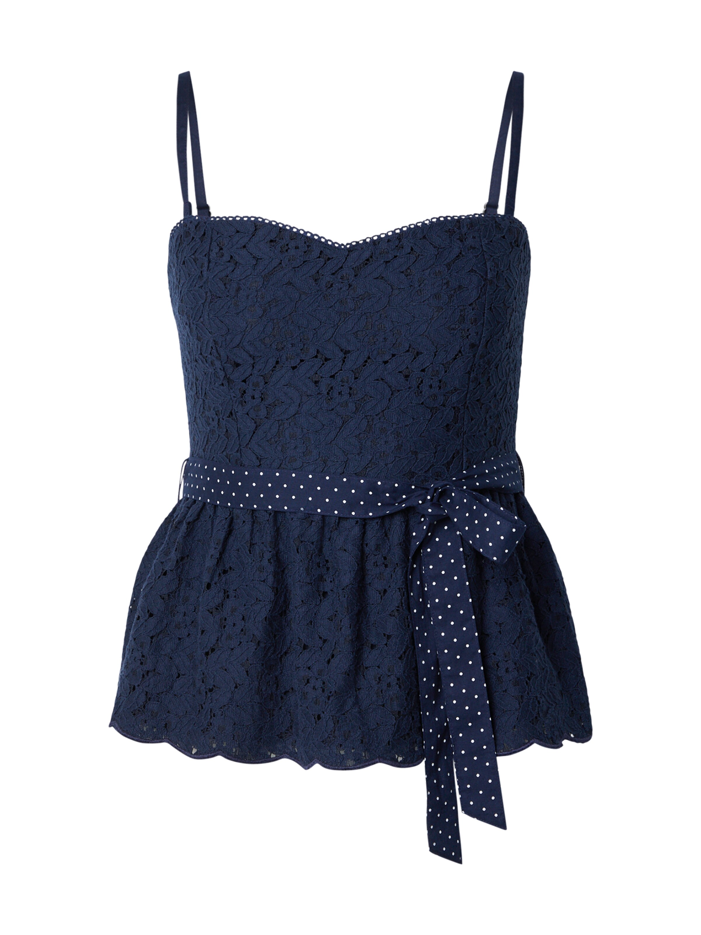 Haut HOLLISTER en bleu : devant