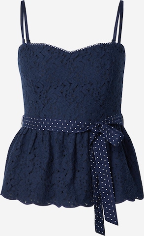 Top di HOLLISTER in blu: frontale