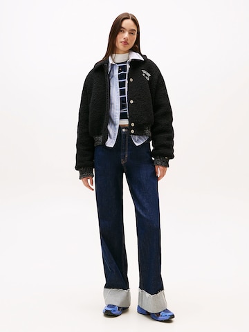 Tommy Jeans Fleece jacket in Black