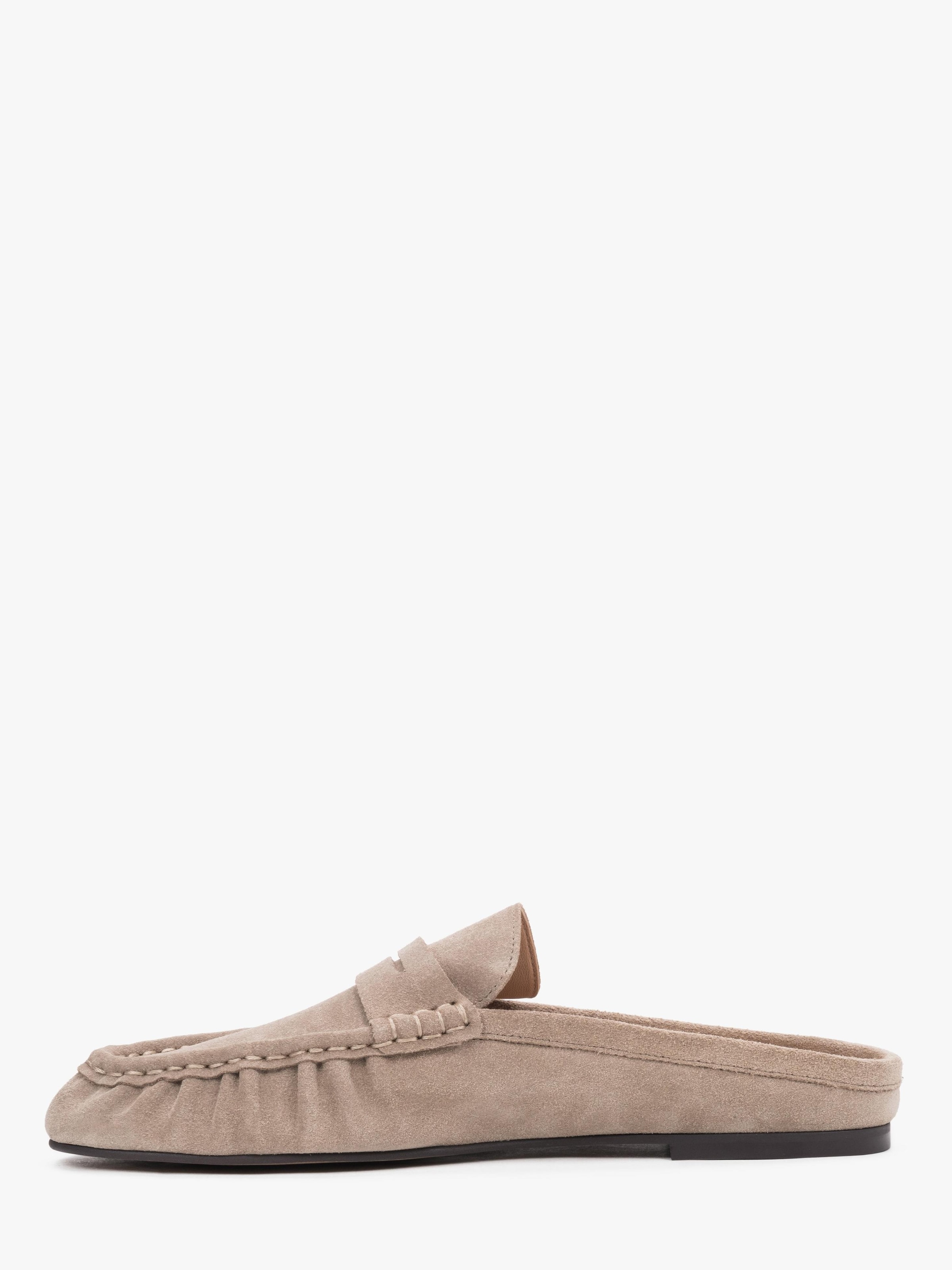Estro Pantolette '047' i beige: framsida