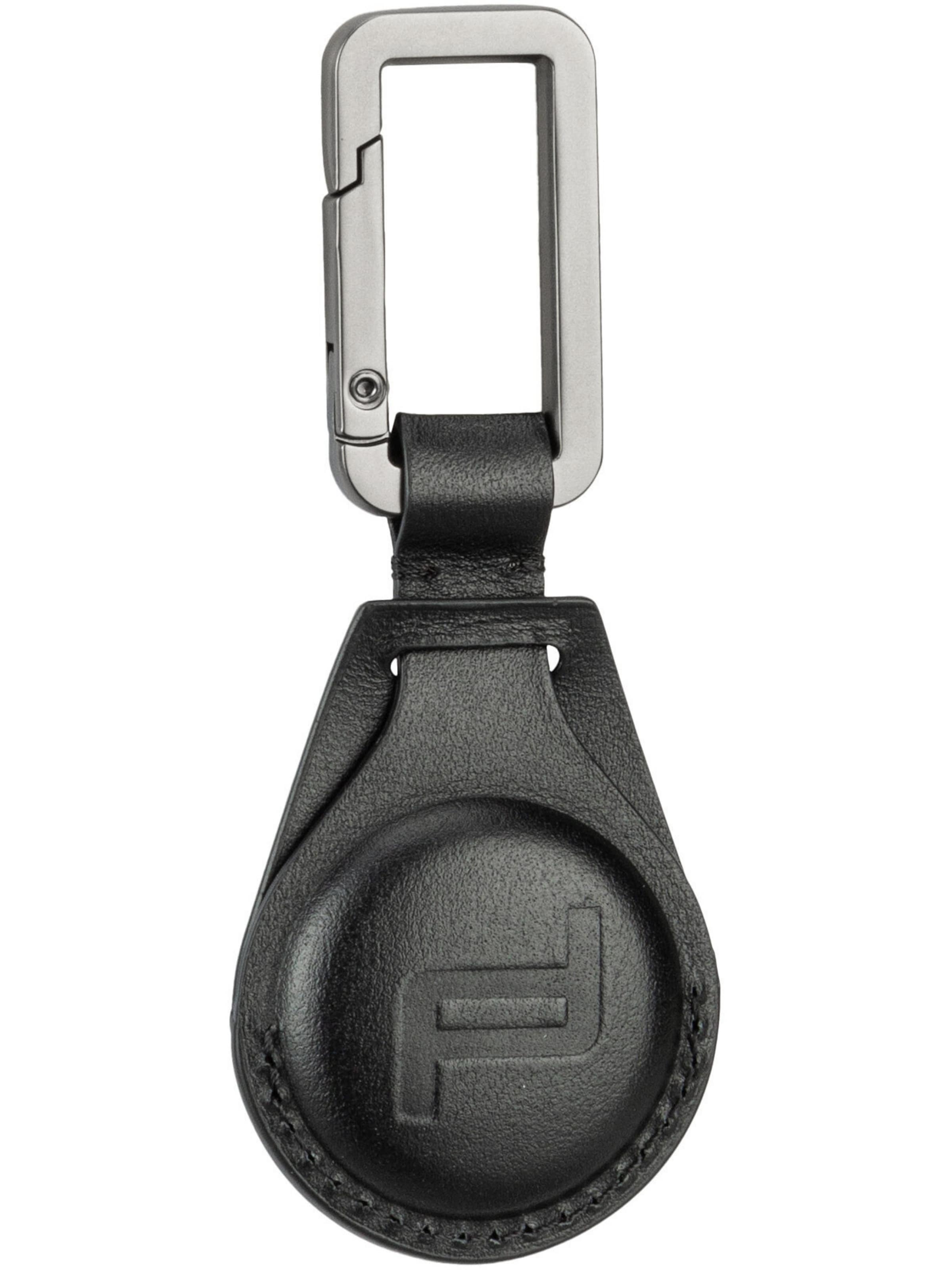 Porsche Design Schlüsselanhänger 'Airtag' in Schwarz: Vorderseite