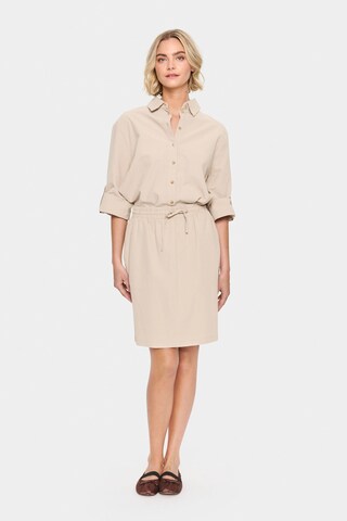 SAINT TROPEZ Rok 'Zalinda' in Beige: voorkant