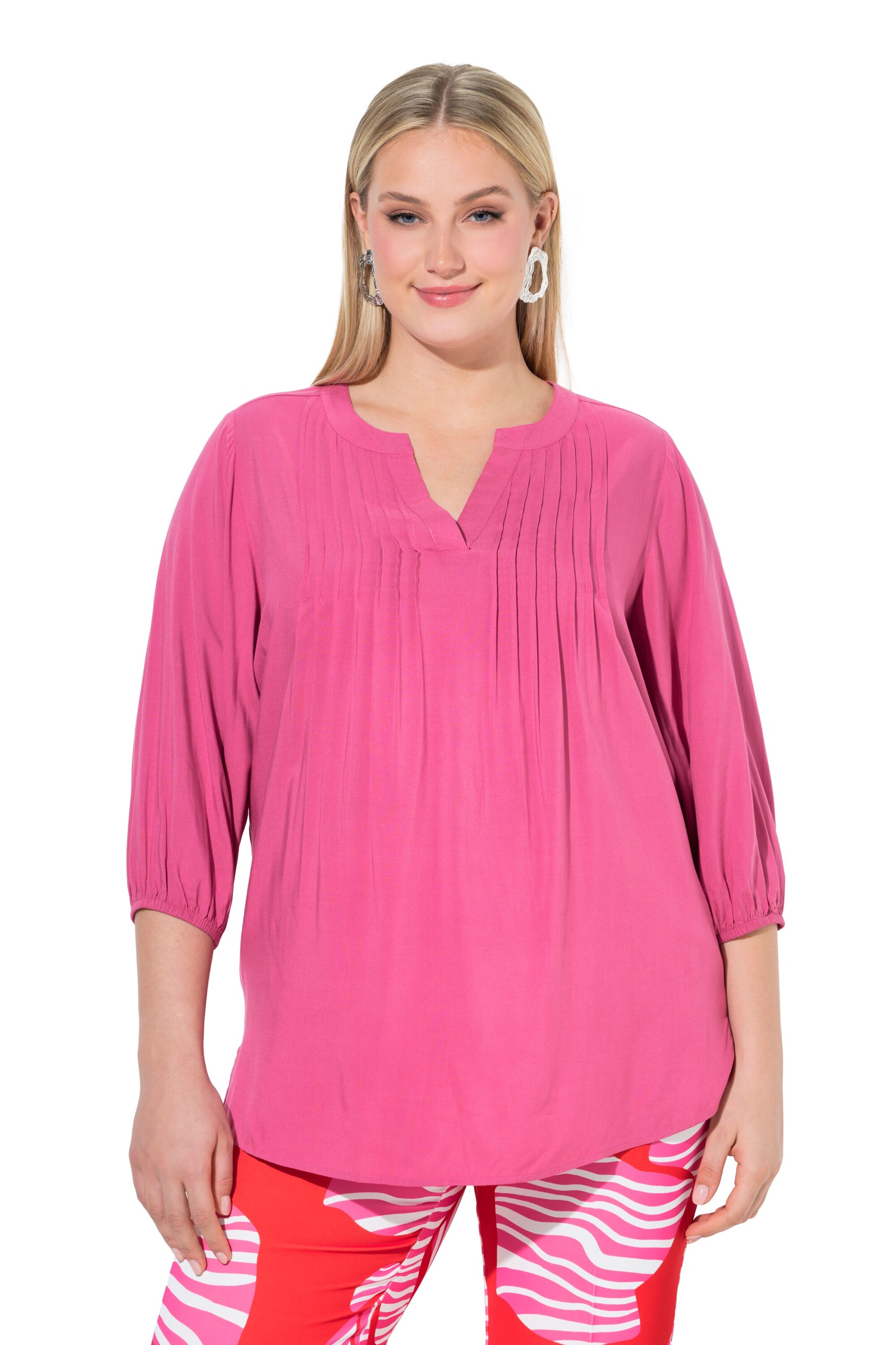 Ulla Popken Tunic in Pink: front