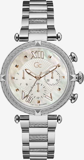 Gc Uhr 'CableChic' in silber / perlweiß, Produktansicht
